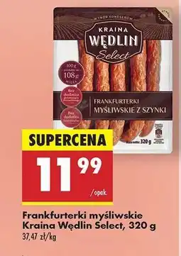 Biedronka Frankfurterki myśliwskie Kraina Wędlin Select, 320 g oferta