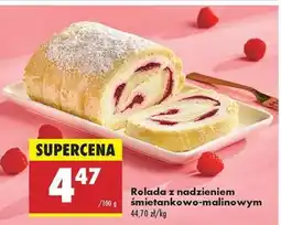 Rolada z nadzieniem śmietankowo-malinowym