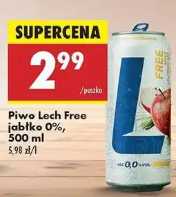Biedronka Piwo Lech Free jabłko 0%, 500 ml oferta