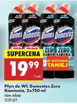 Biedronka Płyn do WC Domestos Zero Kamienia, 2x750 ml oferta