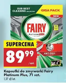 Biedronka Kapsułki do zmywarki Fairy Platinum Plus, 71 szt oferta