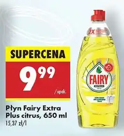 Biedronka Płyn Fairy Extra Plus citrus, 650 ml oferta