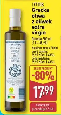 ALDI LYTTOS Grecka oliwa z oliwek extra virgin oferta