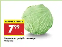 Biedronka Kapusta na gołąbki na wagę oferta