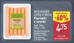 ALDI WĘDLINIARNIA CZYSTA ETYKIETA Parówki z szynki oferta