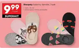 Biedronka Skarpety baleriny damskie, 3-pak oferta