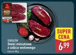 ALDI Sokołów Steki minutowe z udźca wołowego oferta