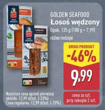 ALDI GOLDEN SEAFOOD Łosoś wędzony oferta