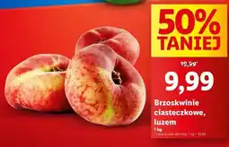 Lidl Brzoskwinie ciasteczkowe, luzem oferta