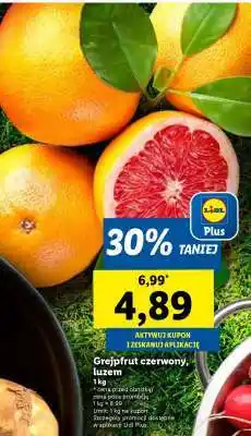 Lidl Grejpfrut czerwony, luzem oferta