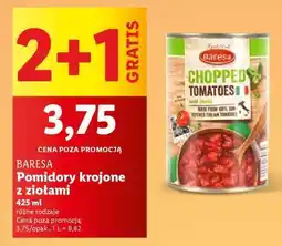 Lidl BARESA Pomidory krojone z ziołami oferta