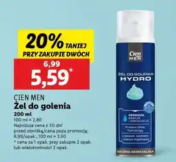 Lidl CIEN MEN Żel do golenia oferta