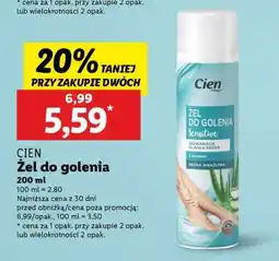 Lidl Cien Żel do golenia oferta