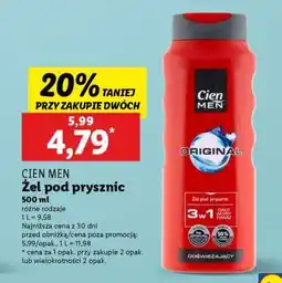Lidl CIEN MEN Żel pod prysznic oferta