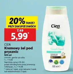 Lidl CIEN Kremowy żel pod prysznic oferta