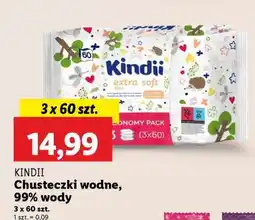 Lidl KINDII Chusteczki wodne, 99% wody oferta