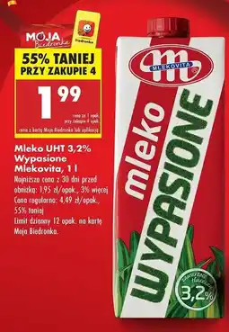 Biedronka Mleko 3.2% Mlekovita Wypasione oferta