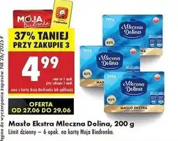 Biedronka Masło ekstra 82% Mleczna Dolina oferta