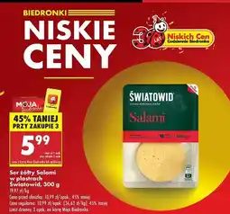 Biedronka Ser salami Światowid oferta