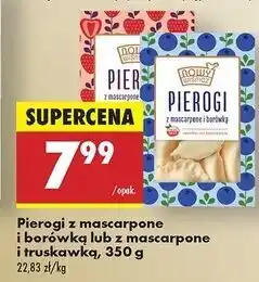 Biedronka Pierogi z mascarpone i truskawką Nowy Wiśnicz oferta