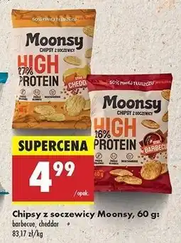 Biedronka Chipsy ser cheddar Moonsy oferta