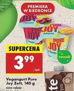 Biedronka Jogurt vegański wiśnia Pure Joy oferta