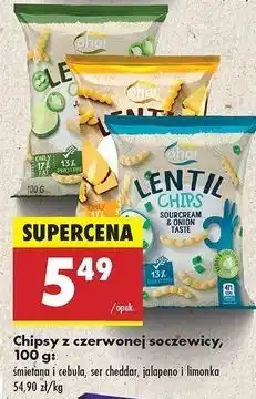 Biedronka Chipsy z soczewicy jalapeno & lime Oho! oferta