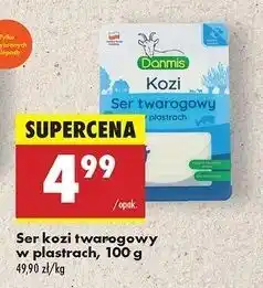 Biedronka Ser kozi twarogowy plastry Danmis oferta