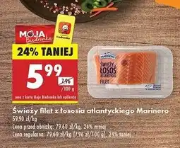 Biedronka Filet z łososia atlantyckiego Marinero oferta