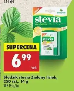 Biedronka Słodzik naturalny stevia Zielony Listek oferta