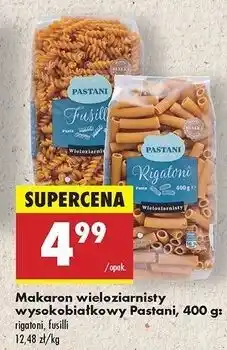 Biedronka Makaron wieloziarnisty rigatoni Pastani oferta
