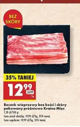 Biedronka Boczek wieprzowy bez żeber i skóry Kraina Mięs oferta