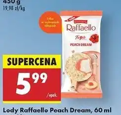 Biedronka Lód peach dream Raffaello oferta