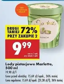 Biedronka Lody pistacja Marletto oferta