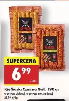 Biedronka Kiełbaski w posypce musztardowej Czas Na Grill oferta