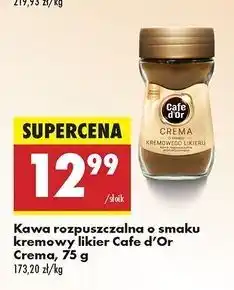 Biedronka Kawa o smaku irish likier Cafe D'or Crema oferta