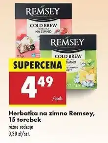 Biedronka Cold tea truskawki maliny Remsey oferta