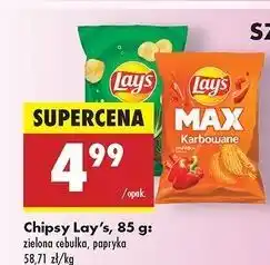Biedronka Chipsy zielona cebulka Lay's oferta