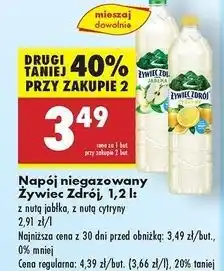 Biedronka Woda jabłkowa Żywiec Zdrój Z Nutą oferta