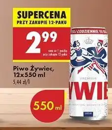 Biedronka Piwo Żywiec Jasne Pełne oferta