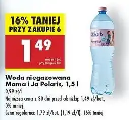 Biedronka Woda niegazowana Polaris Mama I Ja oferta