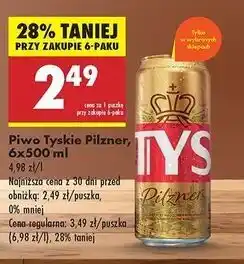 Biedronka Piwo Tyskie Pilzner oferta