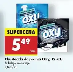 Biedronka Chusteczki do prania czarnego Oxy Spotless oferta