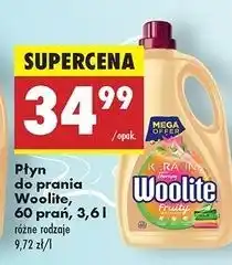 Biedronka Płyn do prania mix color fruity Woolite Keratin oferta