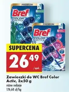 Biedronka Zawieszka do wc świeże kwiaty Bref Color Aktiv (Wcześniej Blue Active) oferta