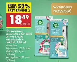 Biedronka Urządzenie + wkład kwitnąca frezja i eukaliptus Air Wick Active Fresh oferta