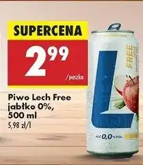 Biedronka Piwo Lech Free Apple & Lemongrass oferta