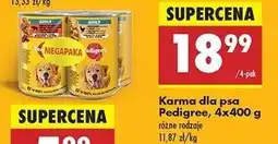 Biedronka Karma dla psa wołowina w galaretce + kurczak i jagnięcina sosie Pedigree oferta