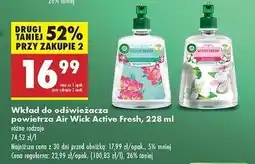 Biedronka Odświeżacz powietrza frezja zapas Air Wick Active Fresh oferta