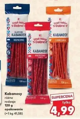 Kaufland Kabanosy wieprzowe K-classic stąd takie dobre! oferta
